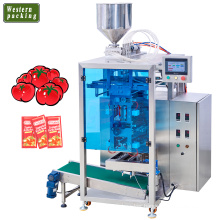 Automatic multi-row packing machine for shower gel